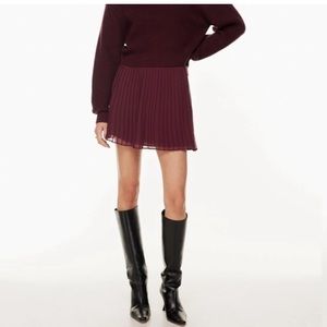 Babaton Denley Pleated Skirt in Cardamon Size L